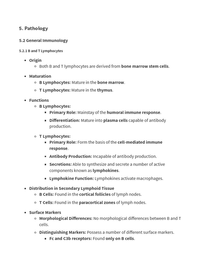B and T Lymphocytes Overview | PDF | Antibody | Cytotoxic T Cell