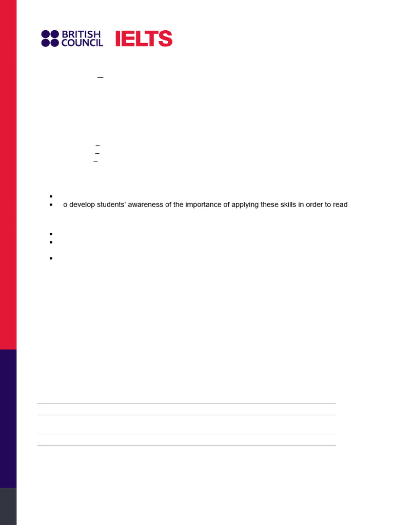 IELTS Reading Skills Worksheet | PDF | International English Language ...