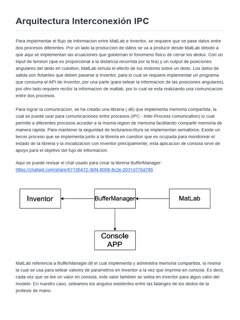 Comunicación IPC entre MatLab e Inventor | PDF | Información ...