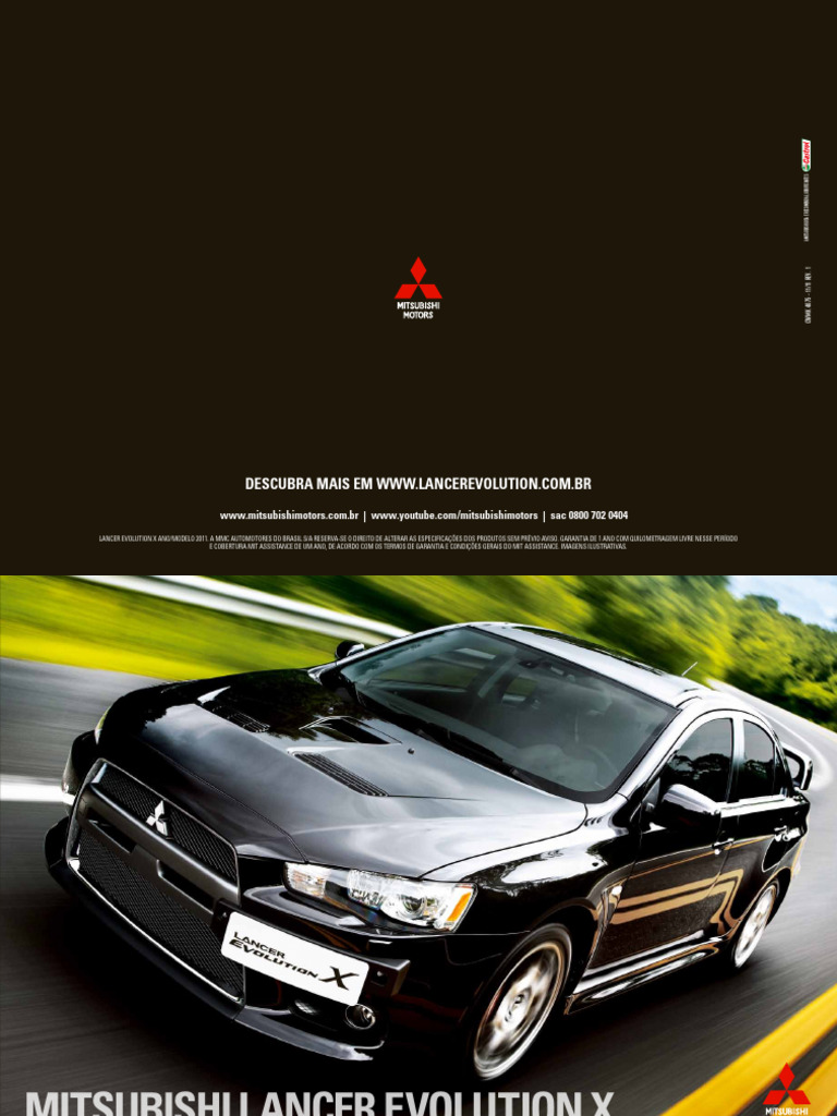 Folder Lancer Evolution | PDF | Veículo motorizado | Tecnologias ...