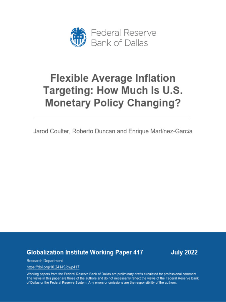 FAIT Impact on U.S. Inflation Trends | PDF | Federal Reserve | Monetary ...