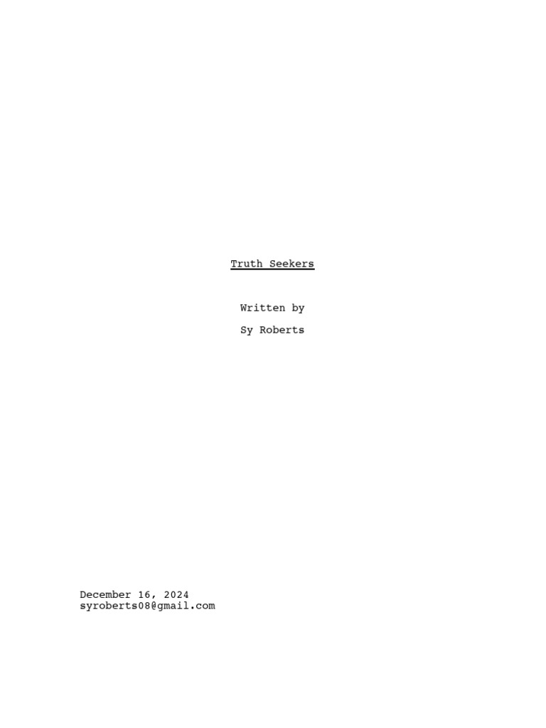 Truth Seekers: A Play Script | PDF
