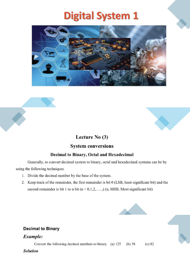 Digital System Lecture 3 | PDF