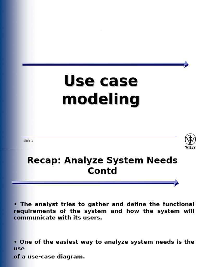 INS 204 Lecture4 Use Case Modeling-1 | PDF | Use Case | System