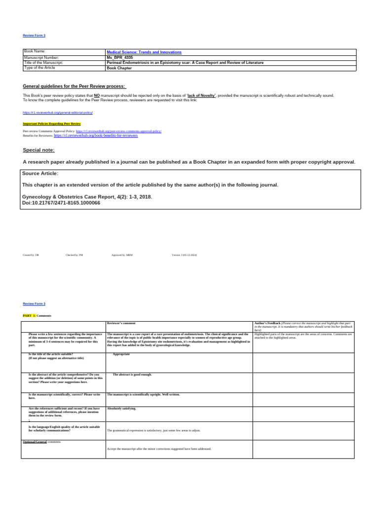 Rev Bpr 4335 Pdf Peer Review Case Report