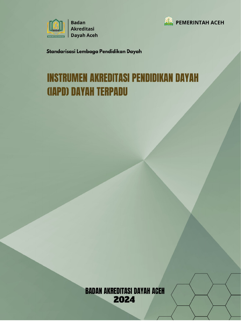 Format Akreditasi Pendidikan Dayah Aceh | PDF