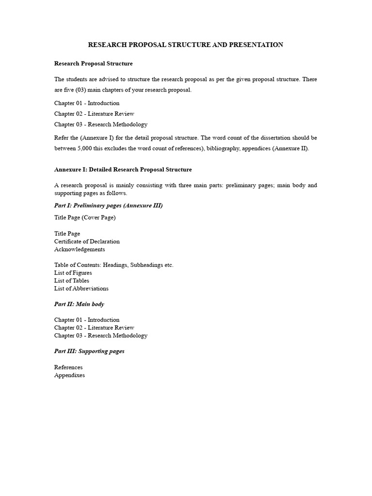 Research Proposal Structure Guide | PDF | Methodology | Hypothesis