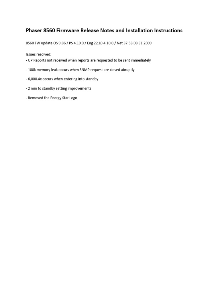 Phaser 8560 Firmware Update Guide | PDF | File Transfer Protocol | Ip ...