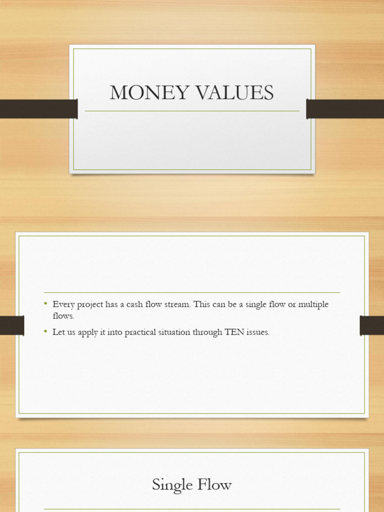 02.money Values | PDF | Present Value | Economies