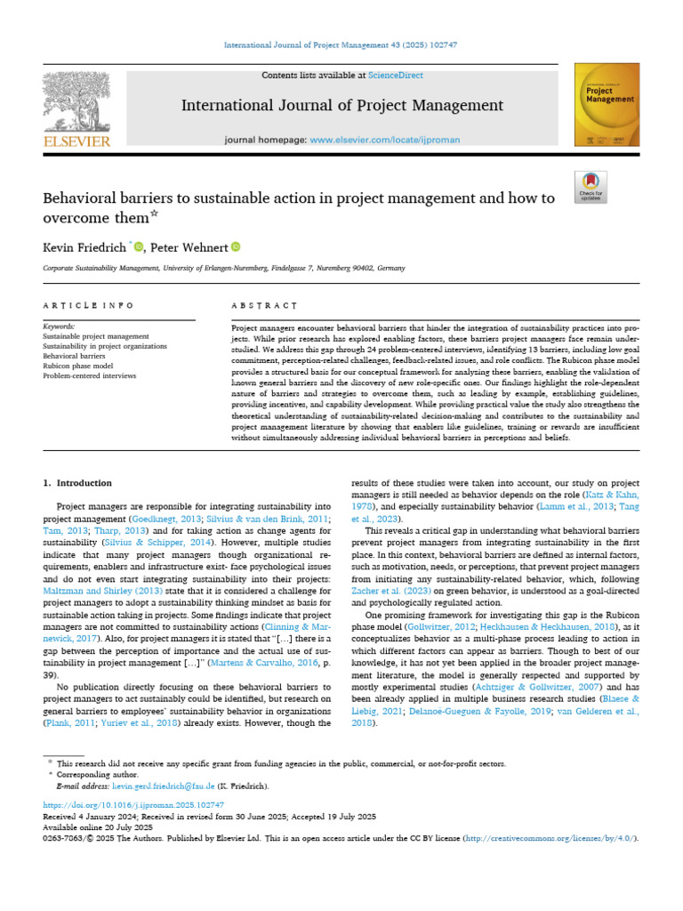 Overcoming Behavioral Barriers in Sustainability | PDF | Goal | Motivation
