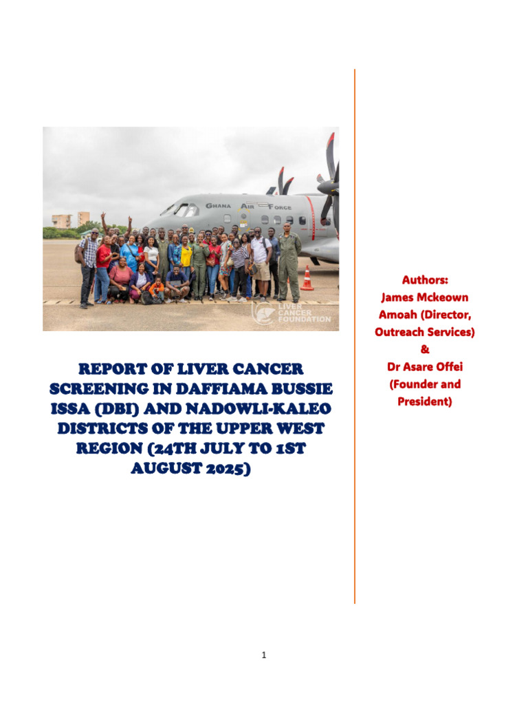 Liver Cancer Screening Report 2025 | PDF | Hepatitis | Hepatitis B