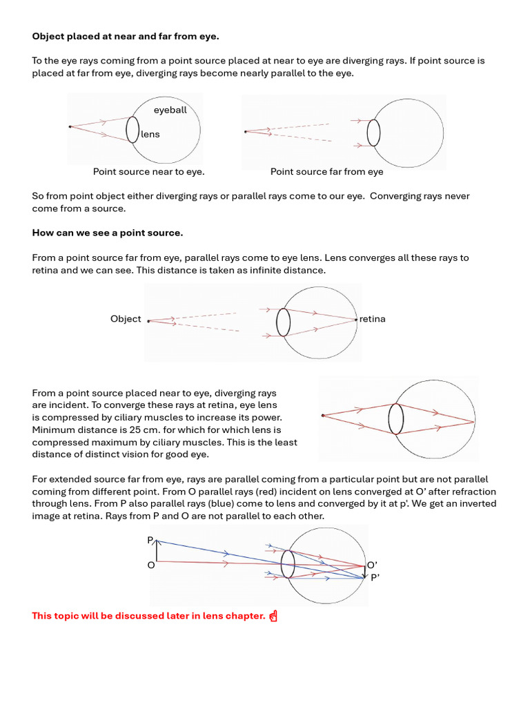 Understanding Image Formation in Optics | PDF | Eye | Mirror