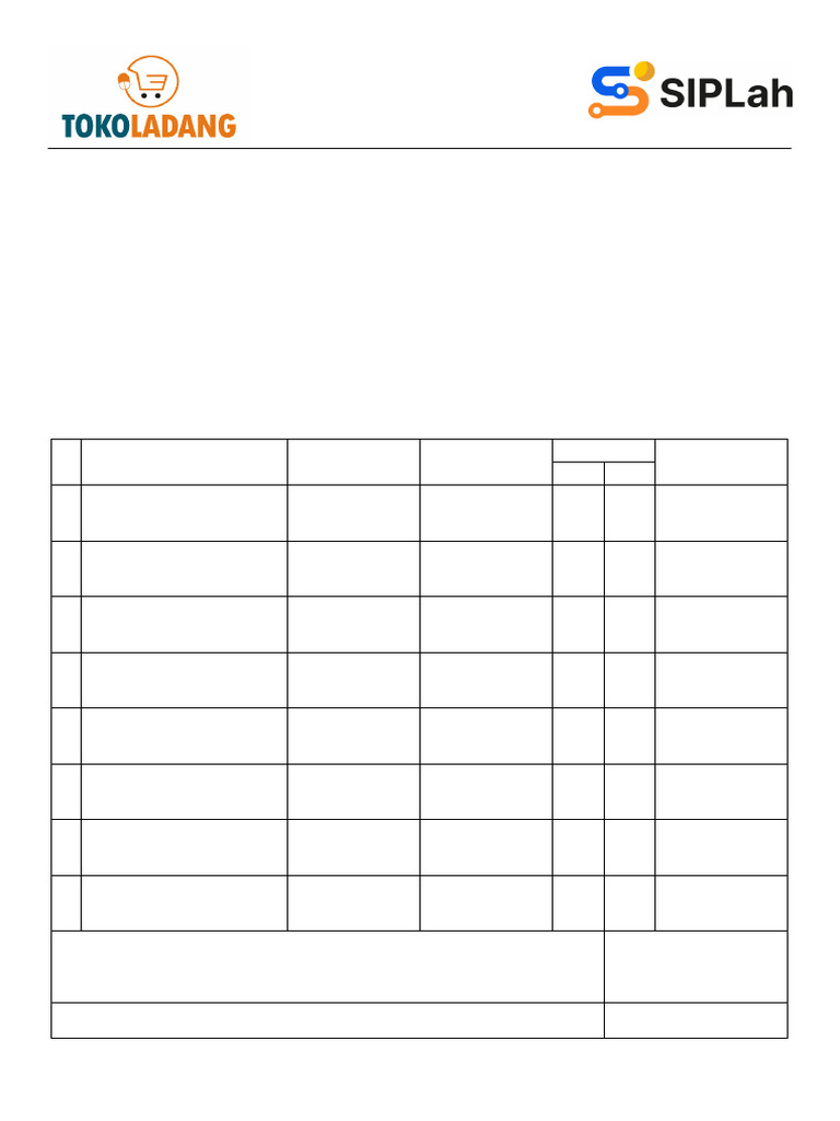 Proforma Invoice Toko Ladang 2025 | PDF