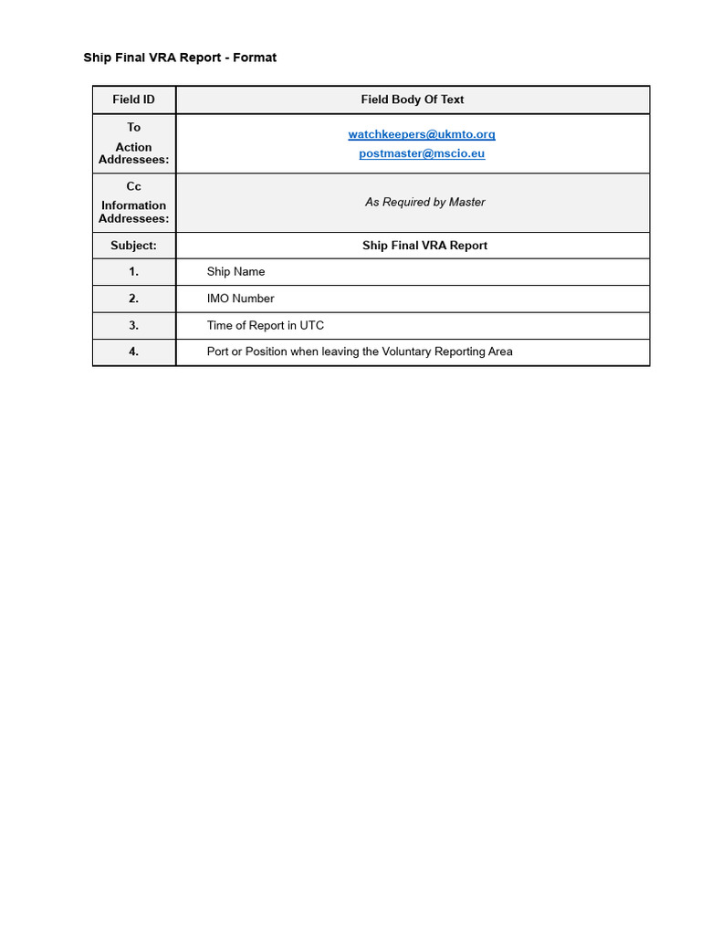Ship Final VRA | PDF