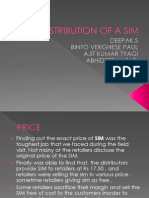 Distribution of a Sim