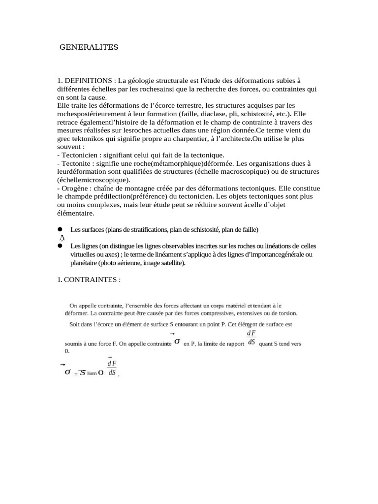 Types de plis et failles en géologie | PDF | Faille (Géologie) | Géologie