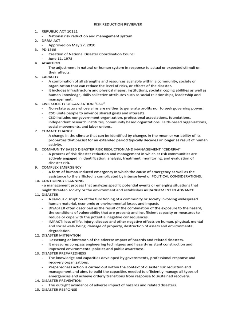 Comprehensive Disaster Risk Management Guide | PDF | Hazards | Risk