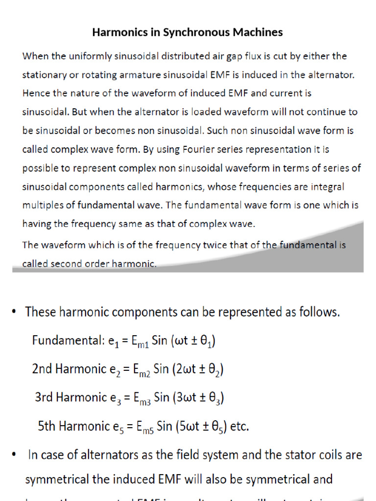 Harmonics and Single Phase AC Series Motor | PDF