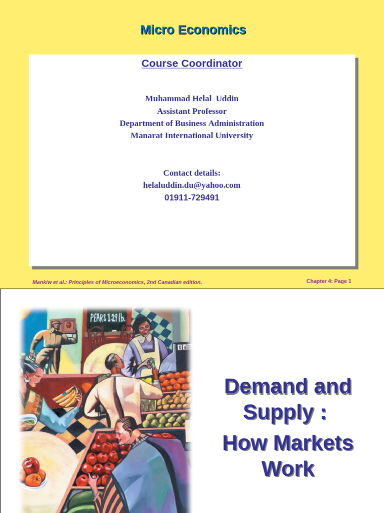 Demand And Supply | PDF | Microeconomics | Demand