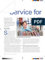 Service for Learning Article