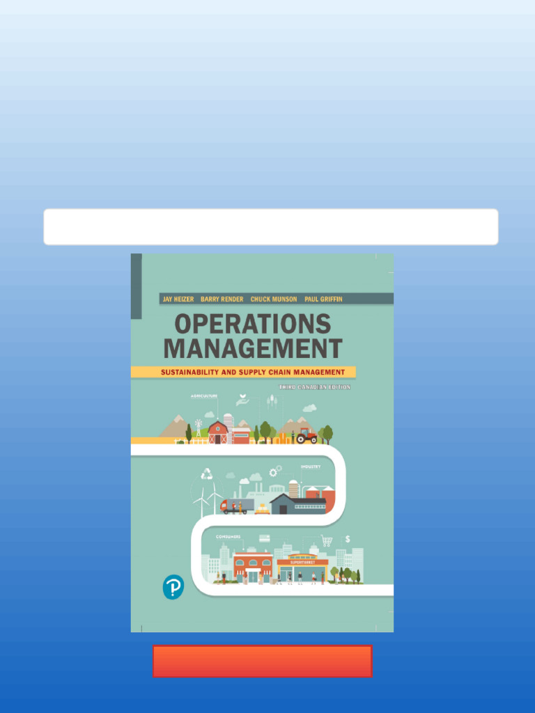 eBook PDF) Operations Management: Sustainability and Supply