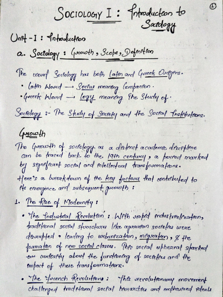 Sociology Sample 1 | PDF