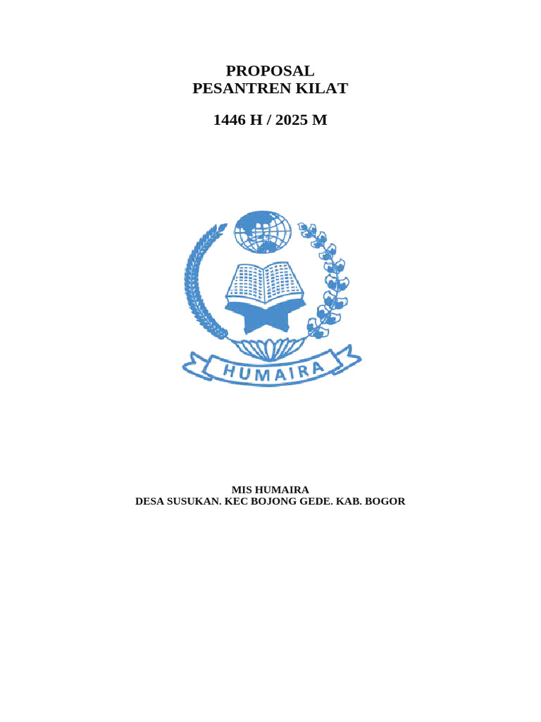 Pesantren Kilat Ramadhan 2025 MIS HUMAIRA | PDF