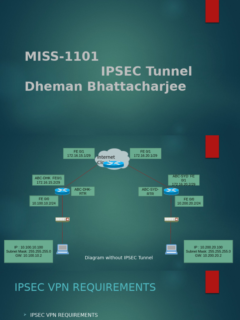 IPSEC VPN Configuration Guide | PDF | Internet Protocols | Internet ...