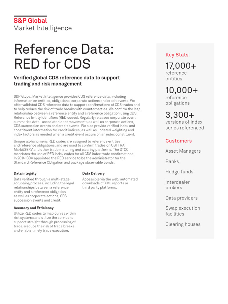 CDS Reference Data and RED Codes | PDF | Credit Default Swap | Bonds ...