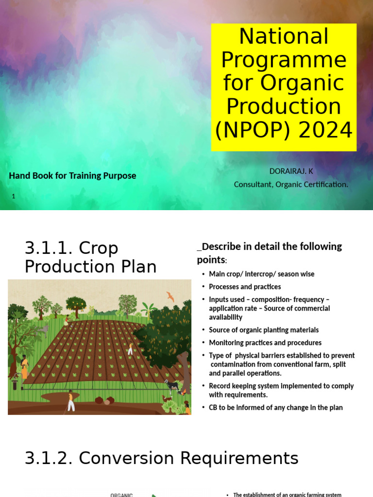 NPOP 2024: Organic Farming Guidelines | PDF | Organic Farming | Fertilizer