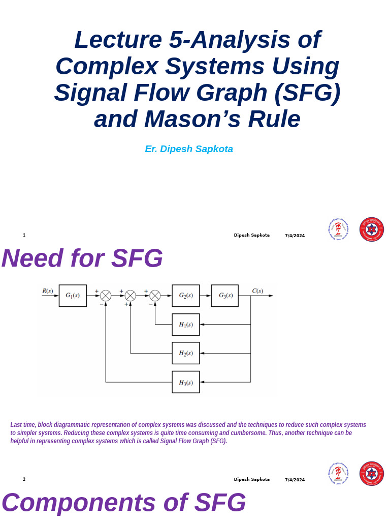 Signal Flow Graphs and Mason's Rule | PDF | Discrete Mathematics ...