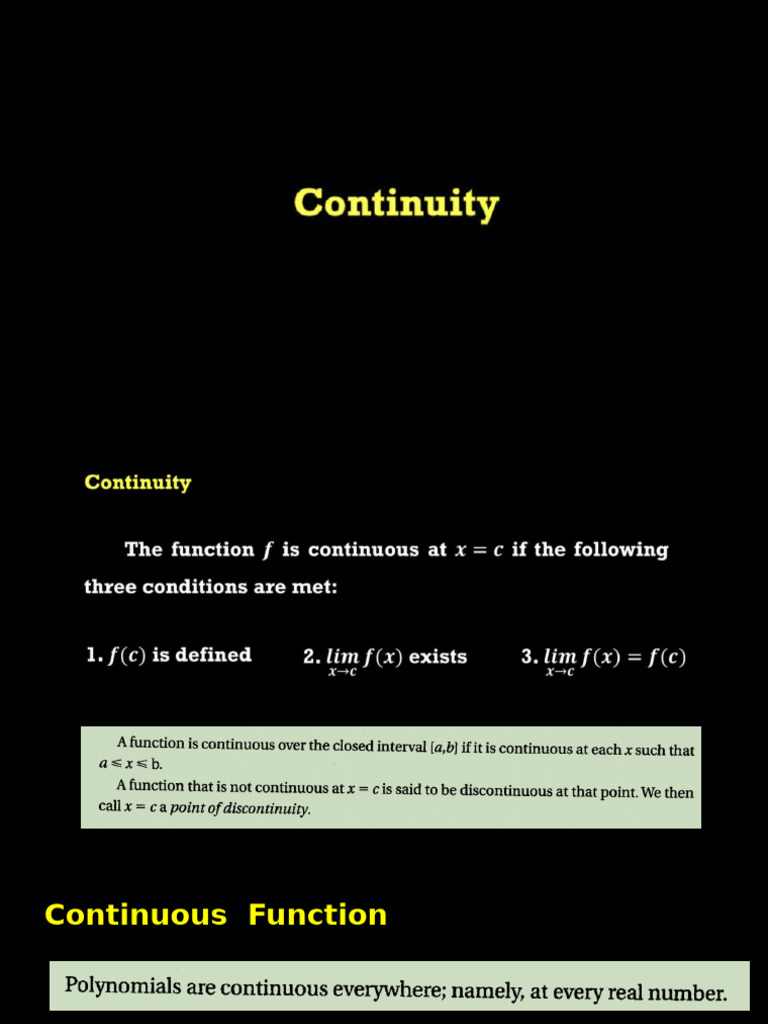 3 Continuity | PDF