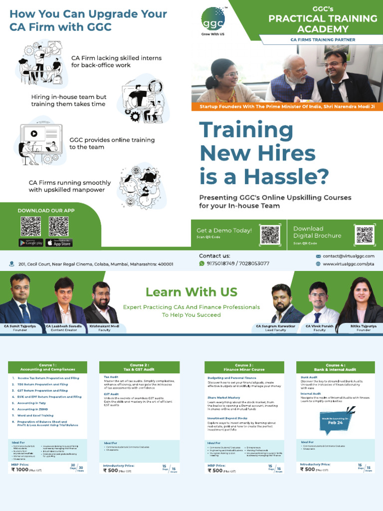 GGC Brochure (All 3 Courses CA Firm) PDF