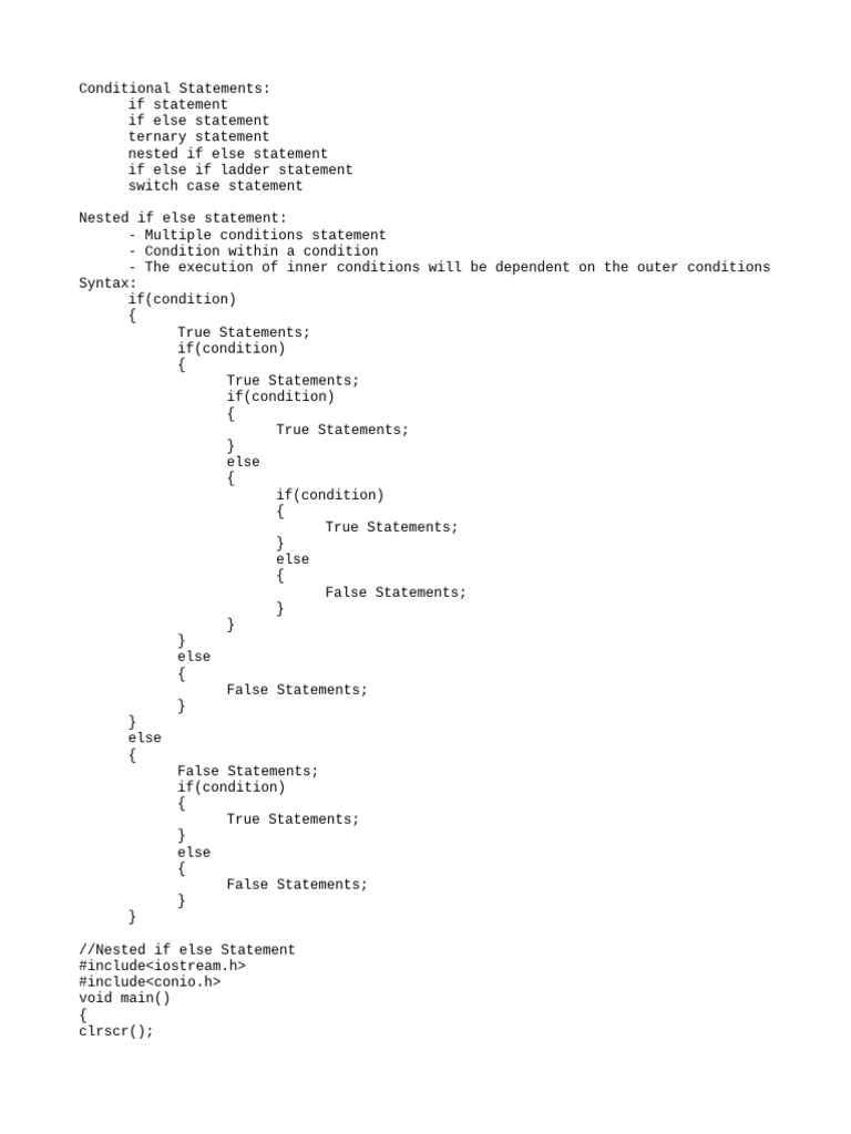 14-08-25 Conditional Statements 02 | PDF | Computer Programming ...