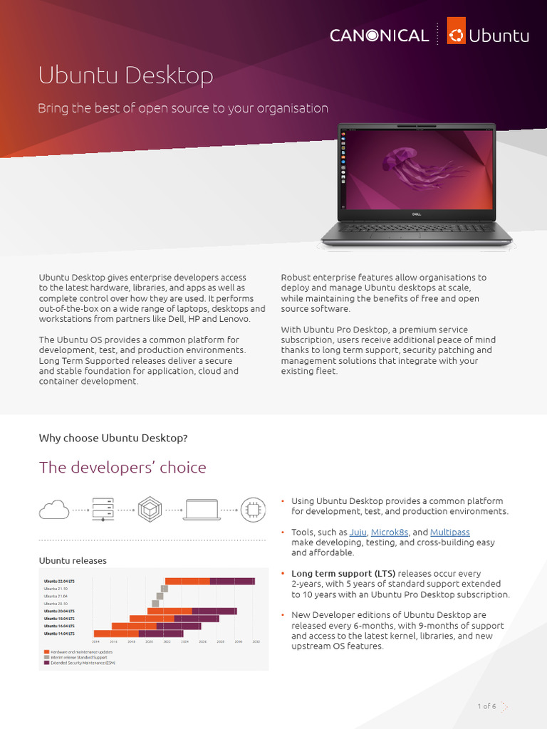 Ubuntu Desktop for Enterprise Development | PDF | Desktop Computer ...