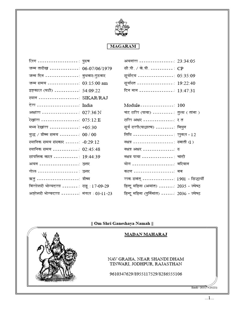 Horoscope - MAGARAM | PDF