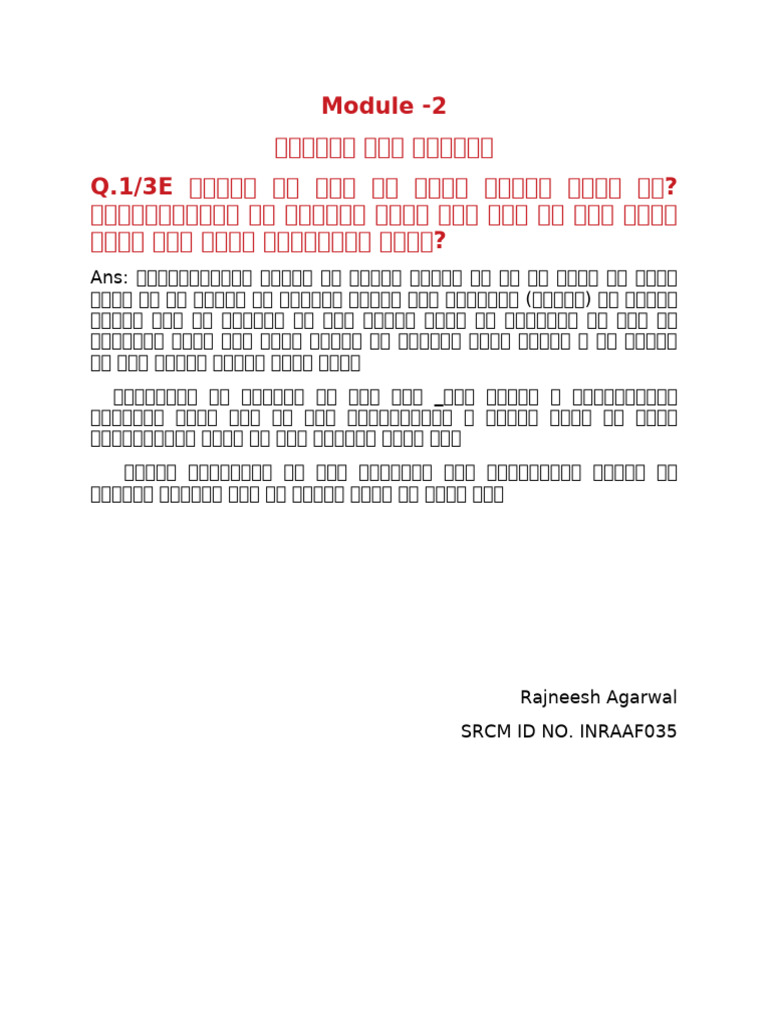 Module 2 Question 1 | PDF