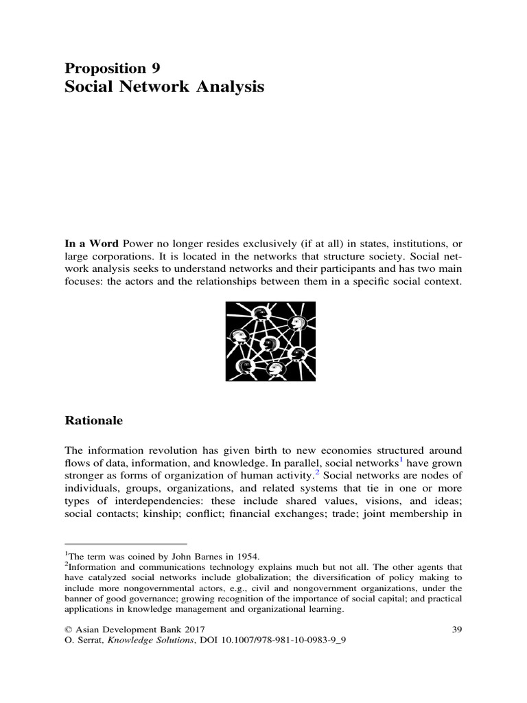 Understanding Social Network Analysis | PDF | Social Network | Information