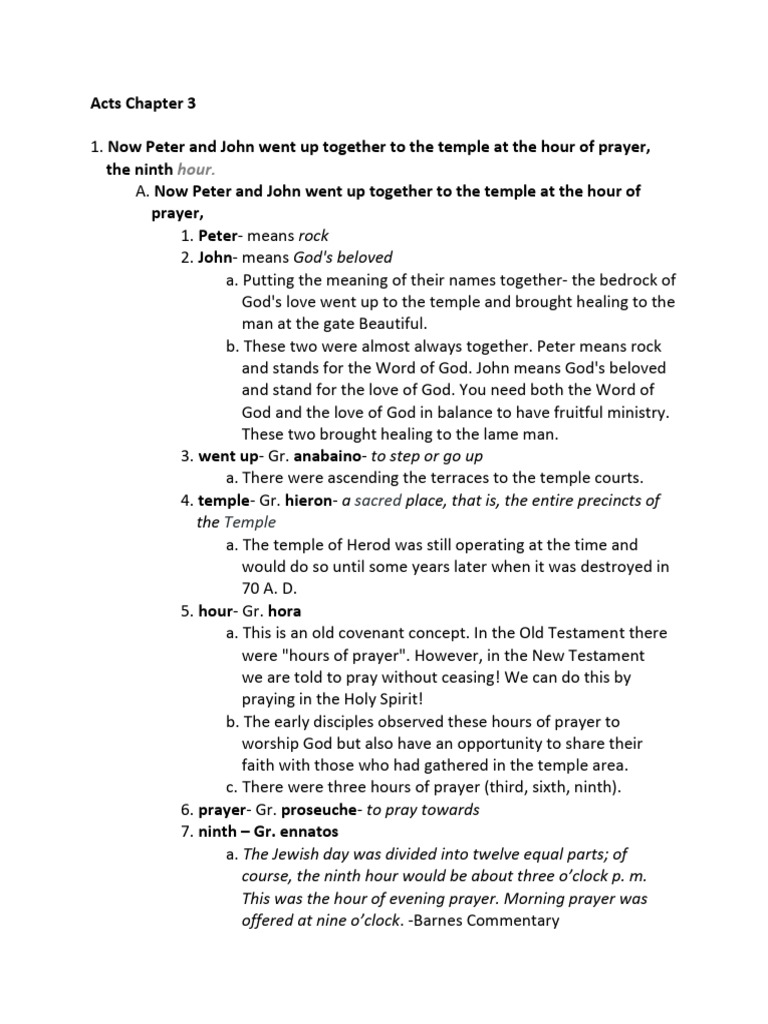NT-011 - Acts Chapter 3 - RM Commentary | PDF | Jesus | Resurrection Of ...