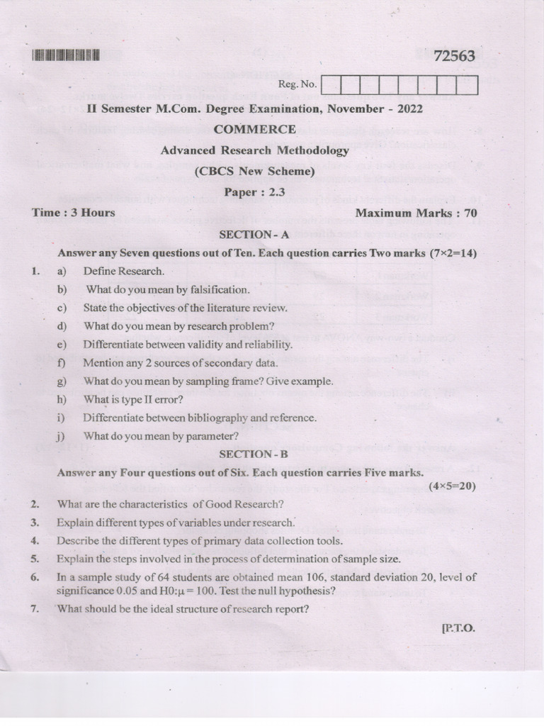 2.3 Advanced Research Methodology | PDF