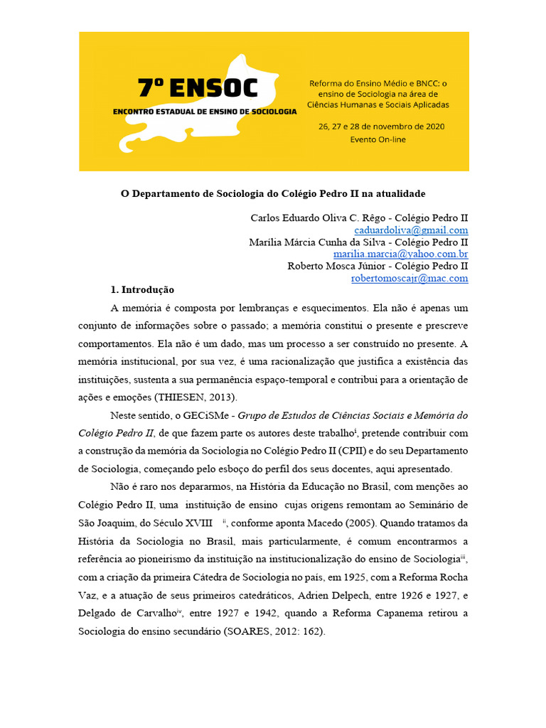 OLIVA C REGO CUNHA SILVA MOSCA JUNIOR 7 ENSOC Com Notas Fim Texto | PDF ...