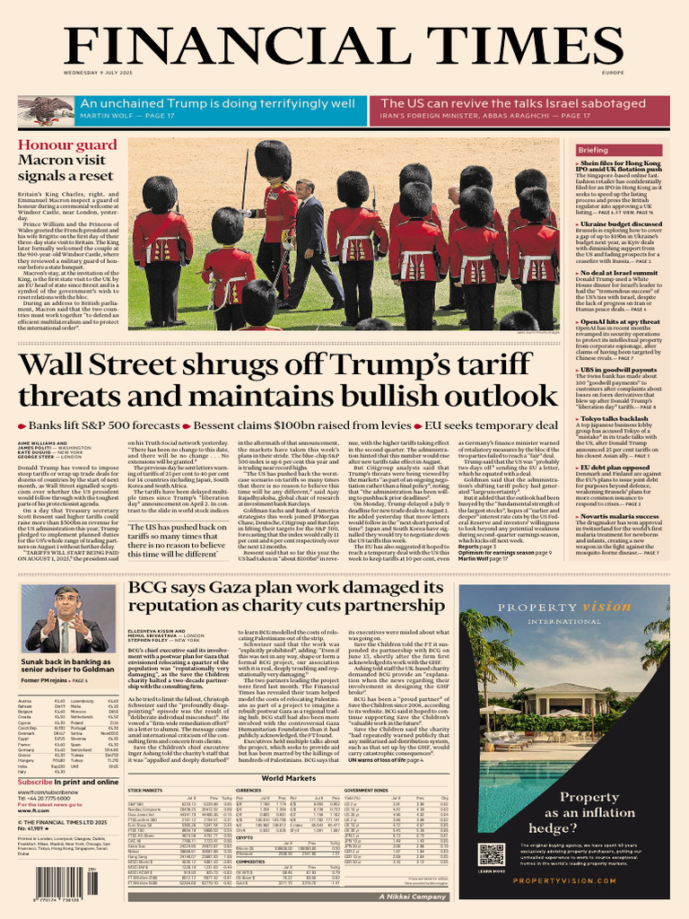 FinancialTimes - th1423857 | PDF | Tariff | Donald Trump