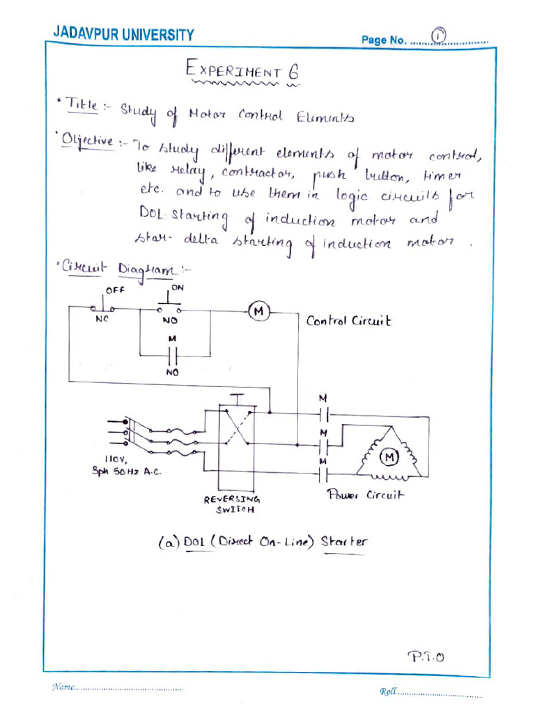 Control Circuits for Induction Motors | PDF