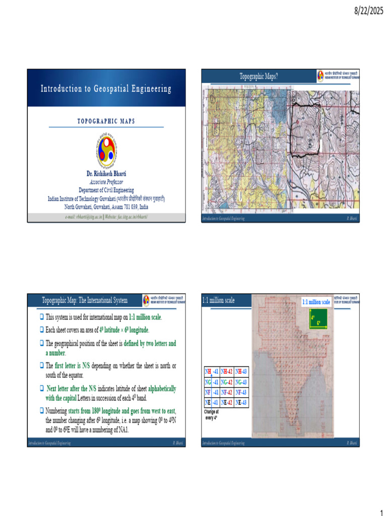 Introduction to Topographic Maps and Microwave Remote Sensing | PDF ...