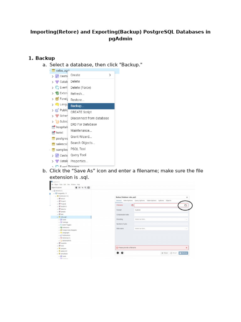 Backup Restore | PDF