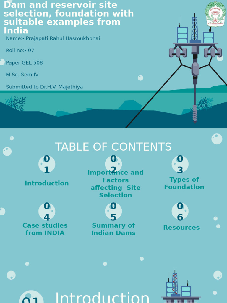 Dam Site Selection in India: Key Factors | PDF | Dam | Hydroelectricity