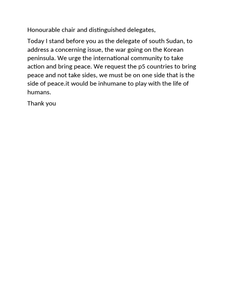 GSL Speech | PDF