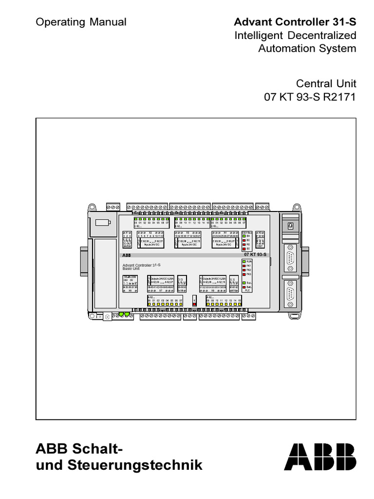 Advant Controller 31-S Operating Manual | PDF | Direct Current | Power ...