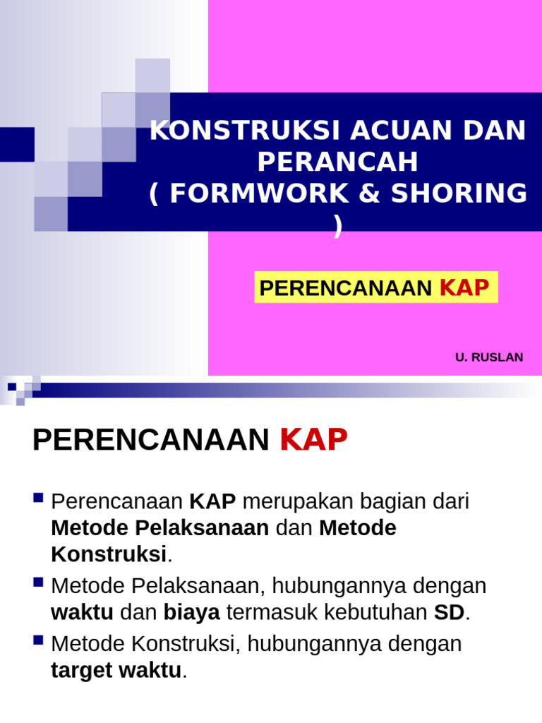 Perencanaan KAP dalam Konstruksi | PDF