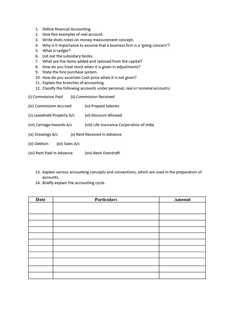 Basics Acc Question Full Time | PDF | Business Economics | Financial ...